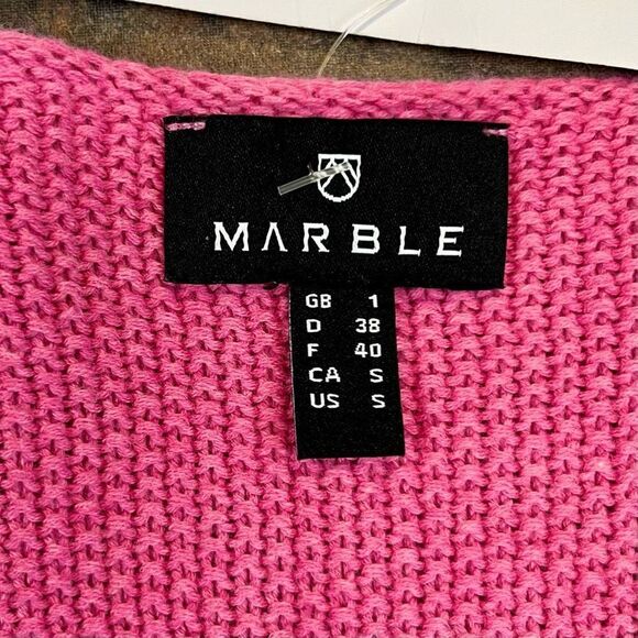 NWT Marble Ombre Color Block V-neck Sweater Small - Picture 8 of 11